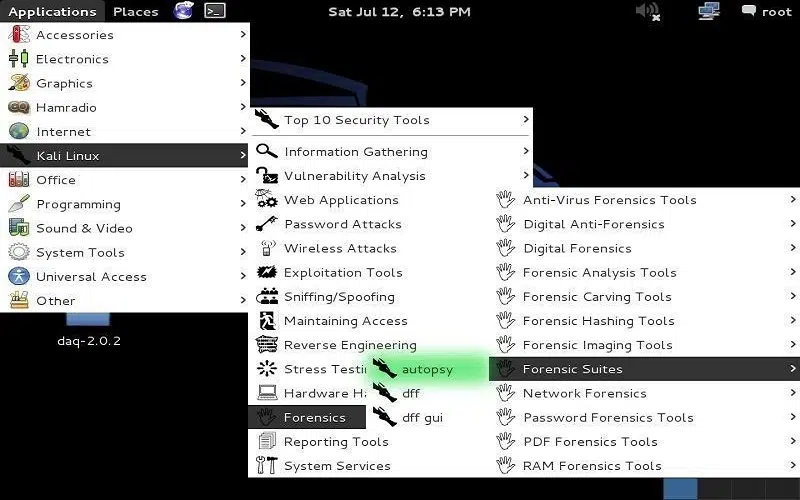 فارنزیک با استفاده از کالی لینوکس