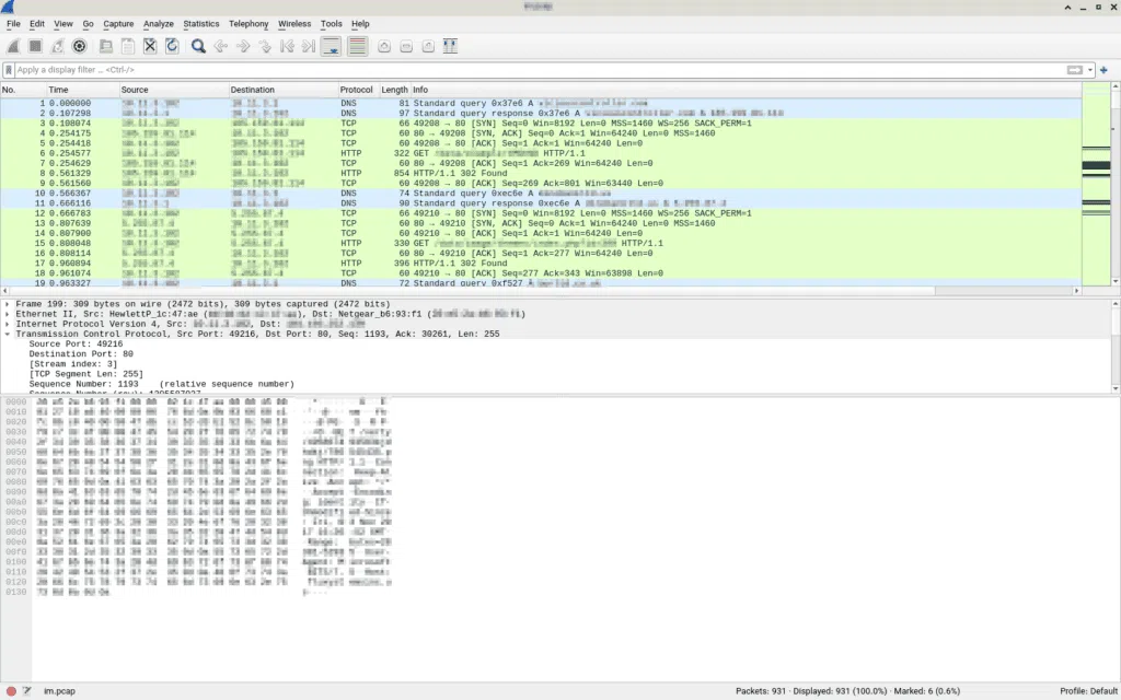 ابزار wireshark