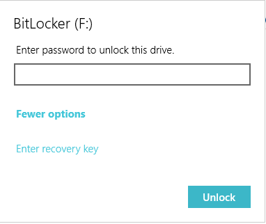 Enter recovery key