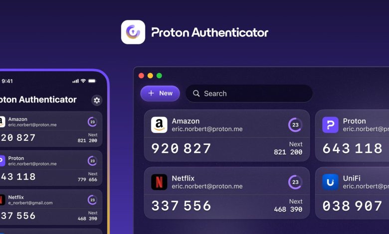 راهاندازی اپلیکیشن مستقل Authenticator توسط Proton